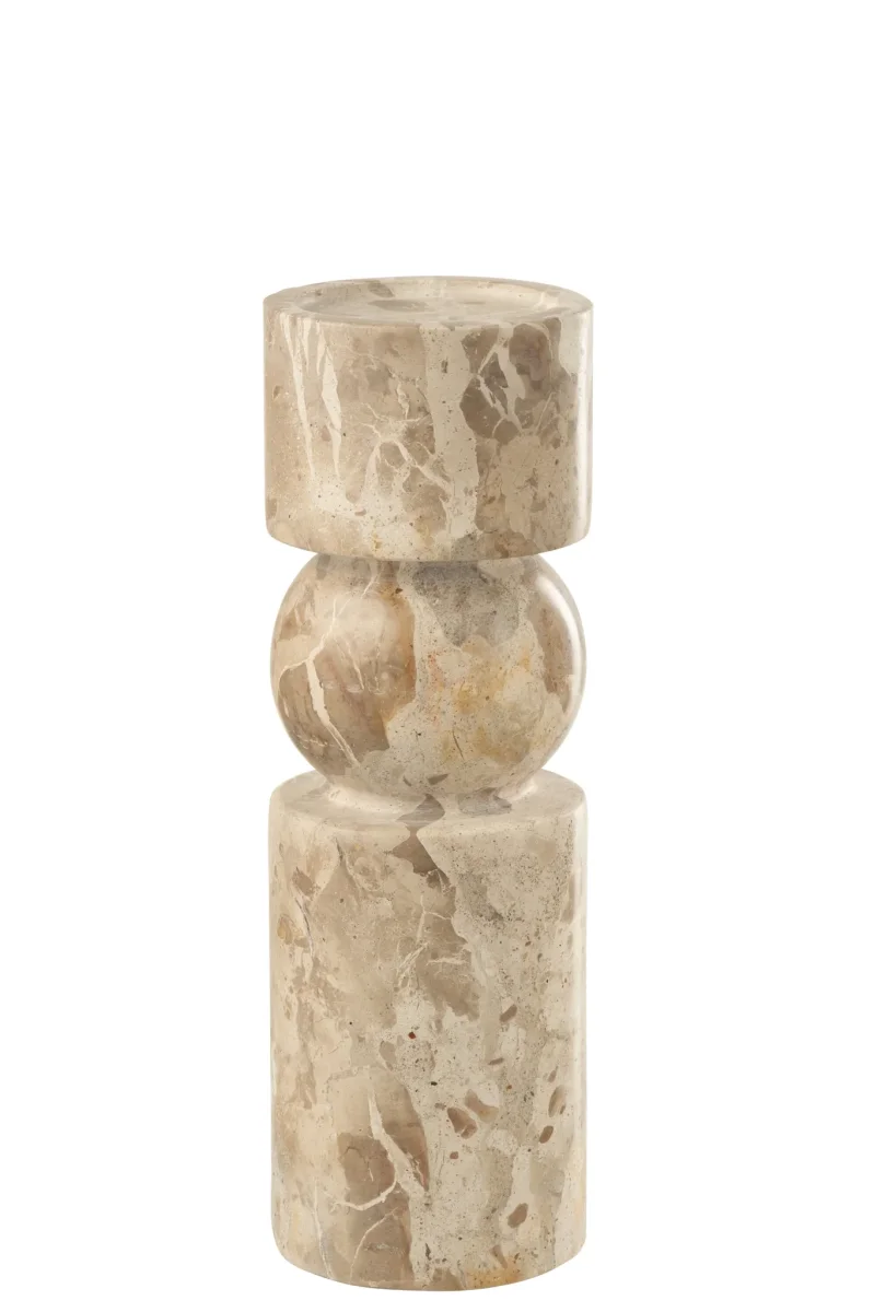 Kaarshouder Marmer Beige Large J-Line - Afbeelding 9
