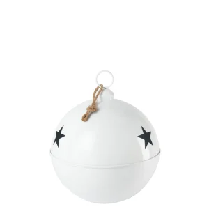 Kerstbal Helder Bal Ijzer Wit Large H60cm J-Line