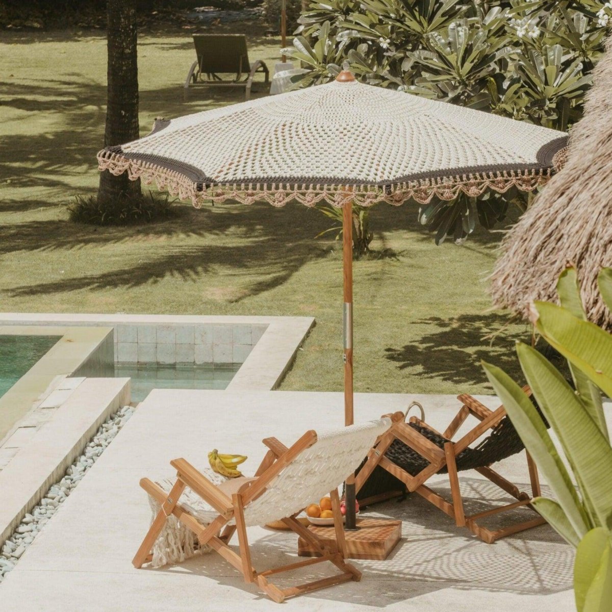 Handgeknoopte Parasol - Casablanca - 250cm - Afbeelding 2
