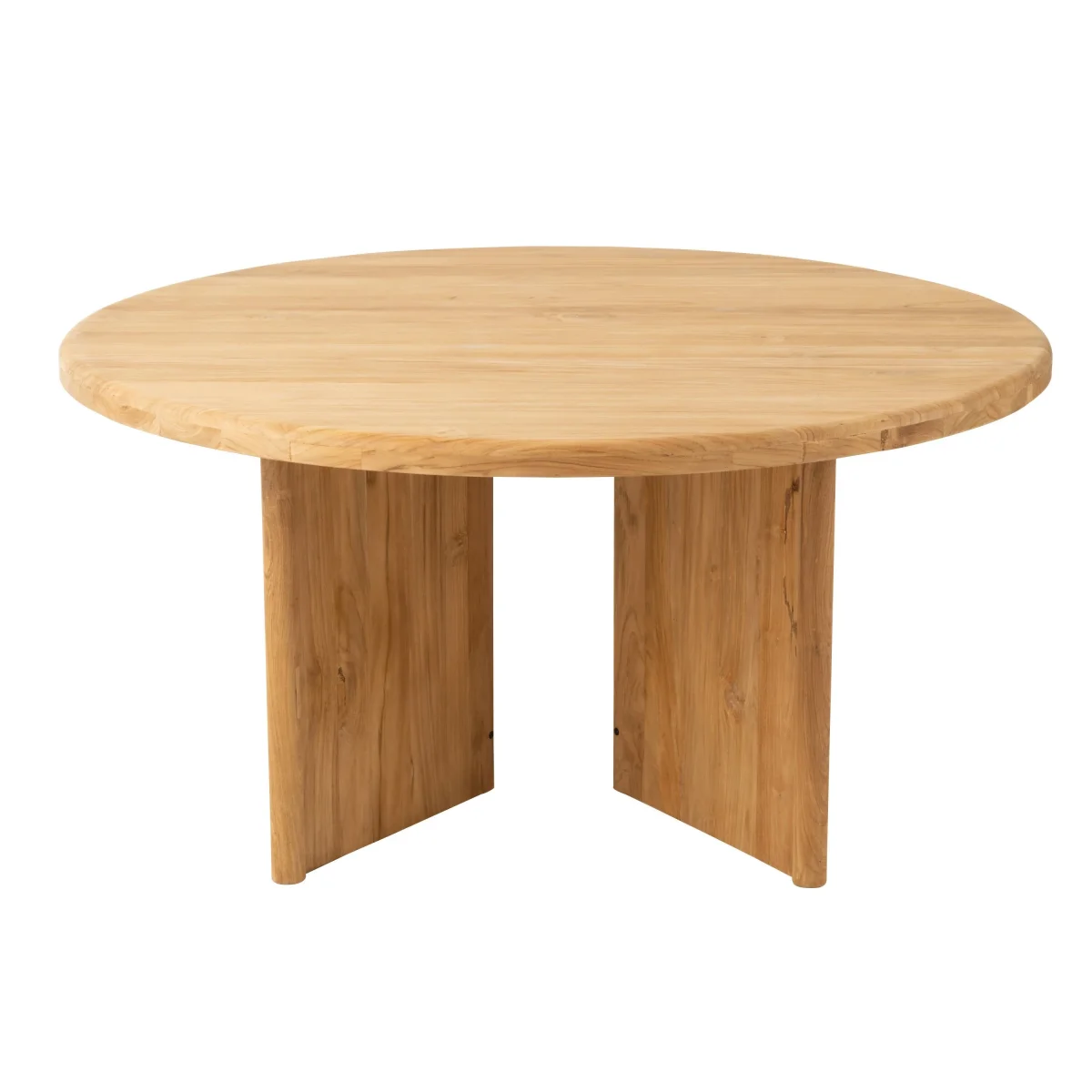 Ronde Eetkamertafel Teak Hout Naturel Ø150cm J-Line - Afbeelding 5